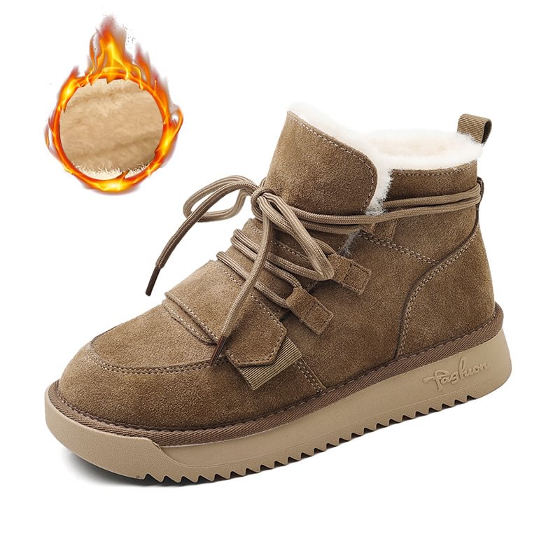 Add Velvet Thickening Students Warm Thick Sole Increase Cotton Shoes-PABIUYOU- Women's Fashion Leader