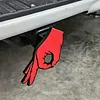 OK Finger Gesture Trailer Hitch Cover Lightweight Trailer Receiver Cover for 2-Inch Trailers Hitchs Receivers for Car(Red)