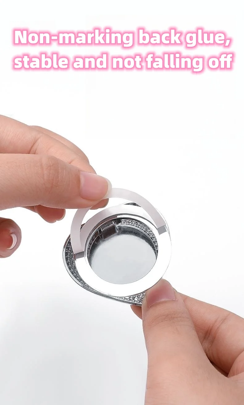 Car one-button start diamond-encrusted heart-shaped protective cover