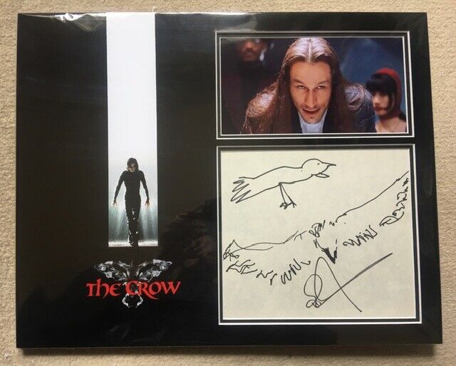 MICHAEL WINCOTT SIGNED THE CROW Photo Poster painting MOUNT UACC REG 242 SKETCH