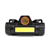 1pc Mini USB Rechargeable Headlight Flashlight Camping Night Fishing Light