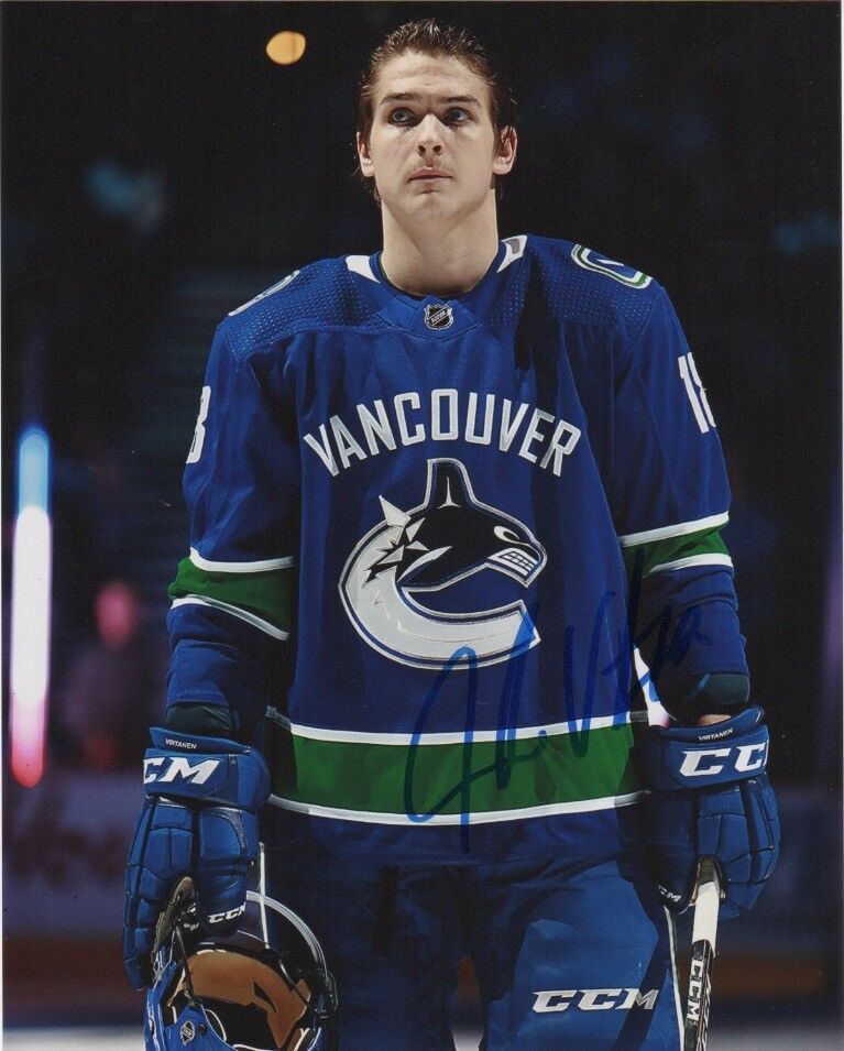 Vancouver Canucks Jake Virtanen Autographed Signed 8x10 Photo Poster painting COA #7