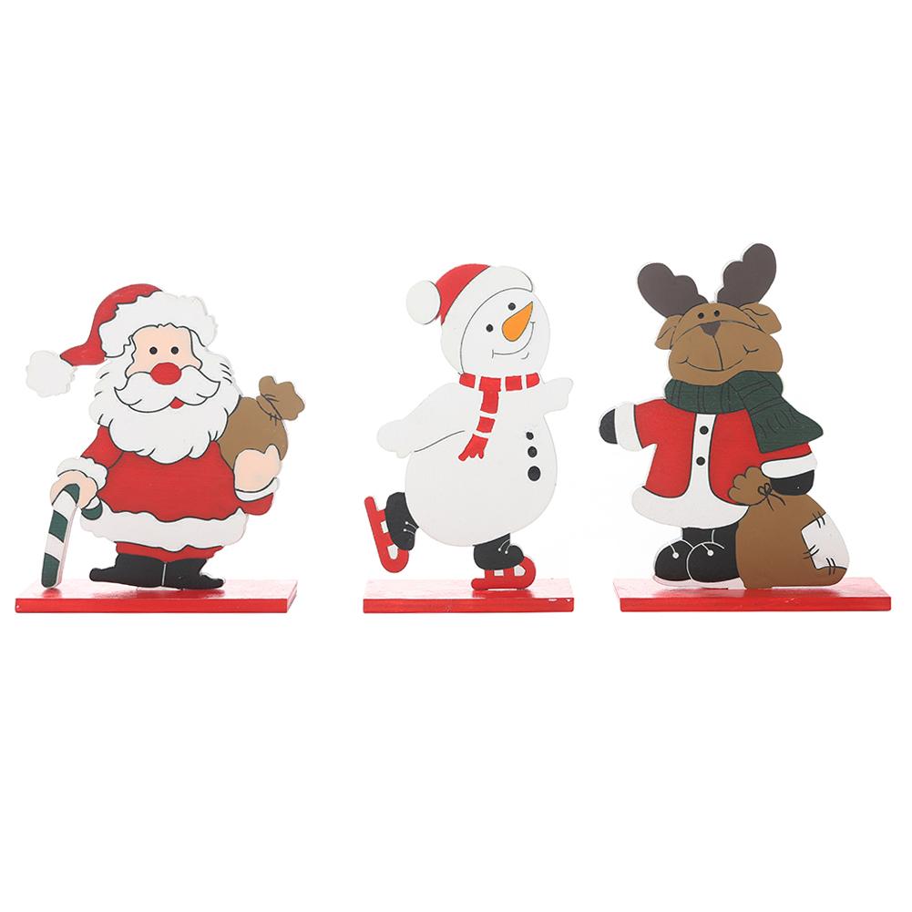 

Creative Detachable Christmas Santa Claus Snowman Elk Ornaments Table Decor, Each, 501 Original