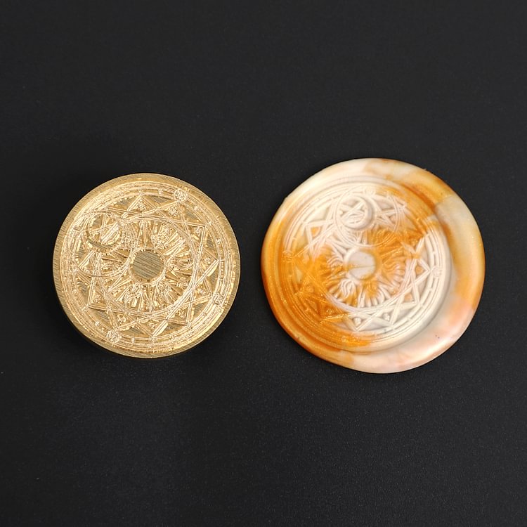 JOURNALSAY 1 Pcs Creative Bronze Copper Head Fire Paint Stamp for Wax Card Making Journal