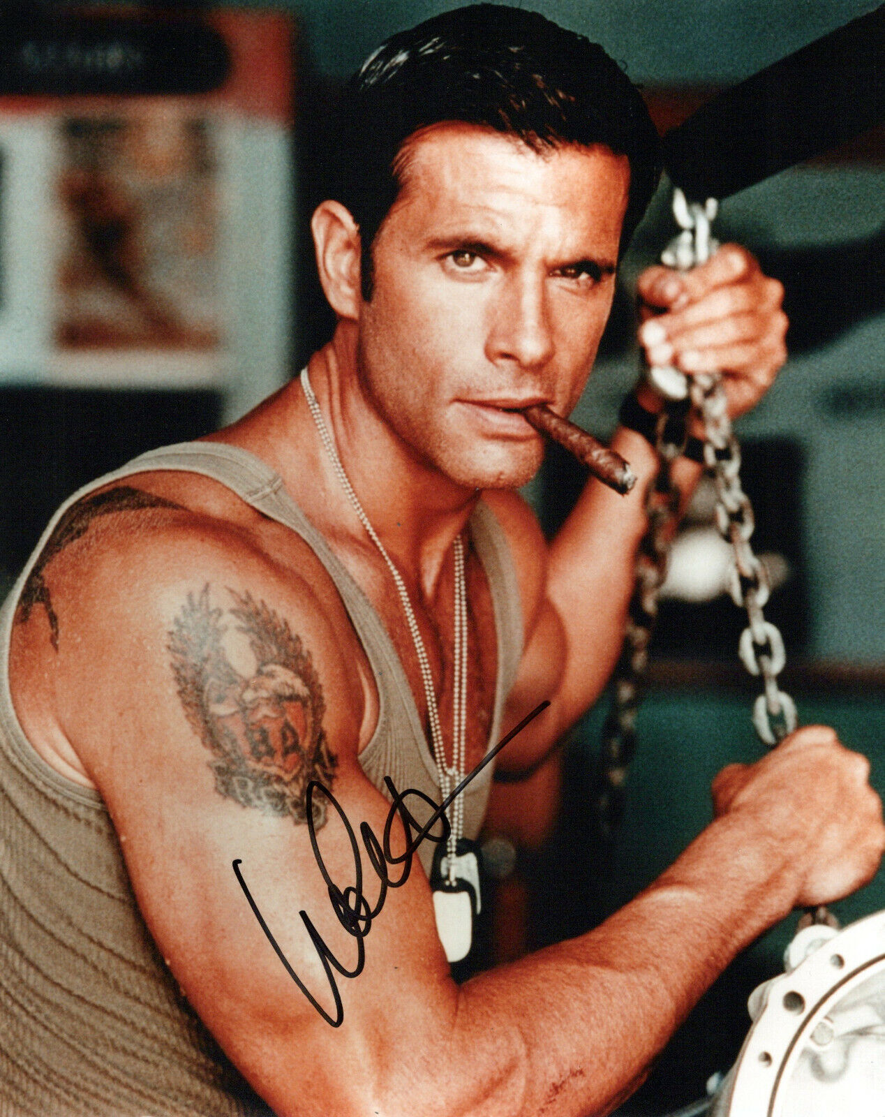 Lorenzo Lamas head shot autographed Photo Poster painting signed 8x10 #7