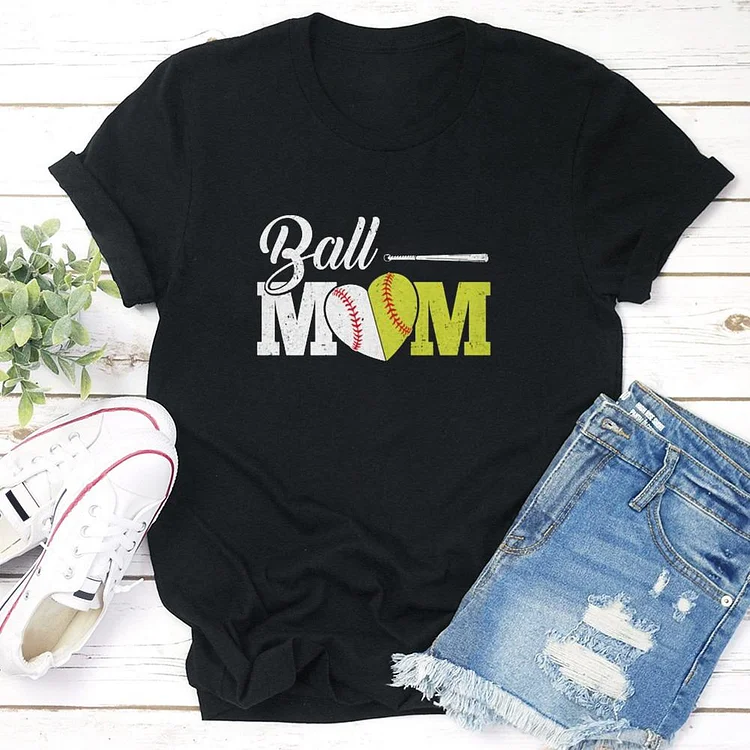 AL™ Ball  moml  T-shirt Tee - 01270-Annaletters