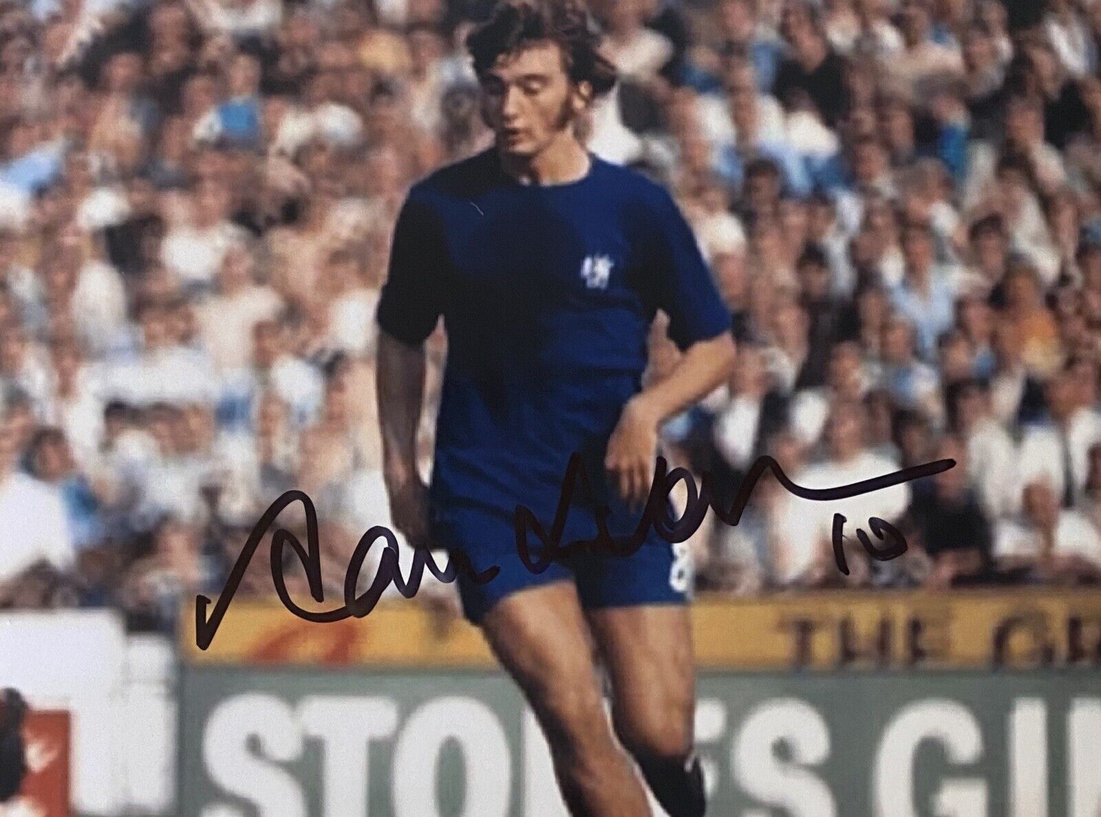 Alan Hudson Genuine Hand Chelsea 6X4 Photo Poster painting