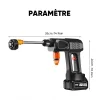 Pistolet de lavage de voiture haute pression portable avec batterie au lithium