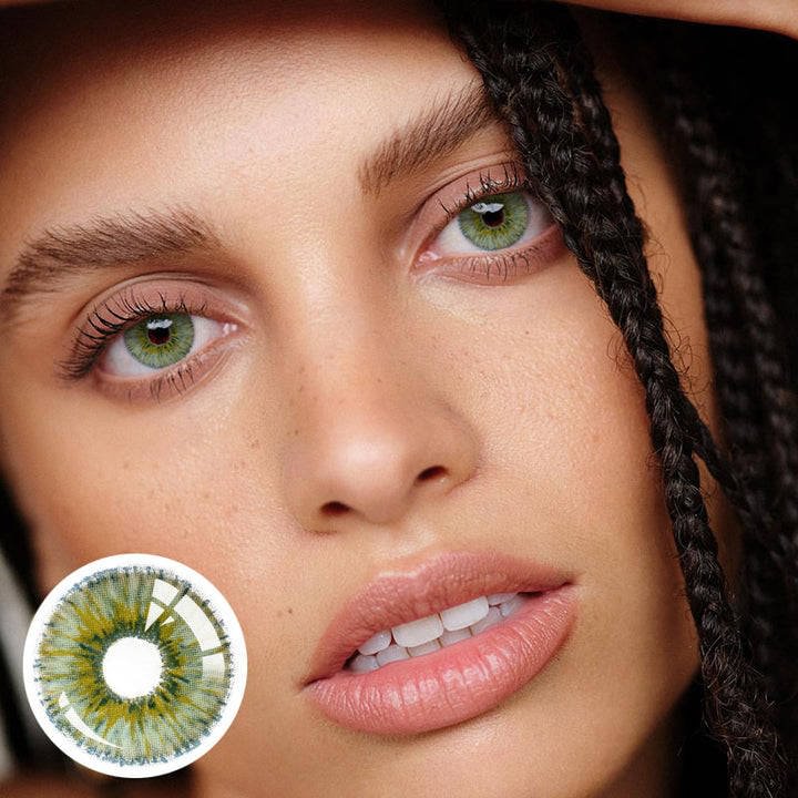 Rare Iris Green Colored Contact Lenses Yearly