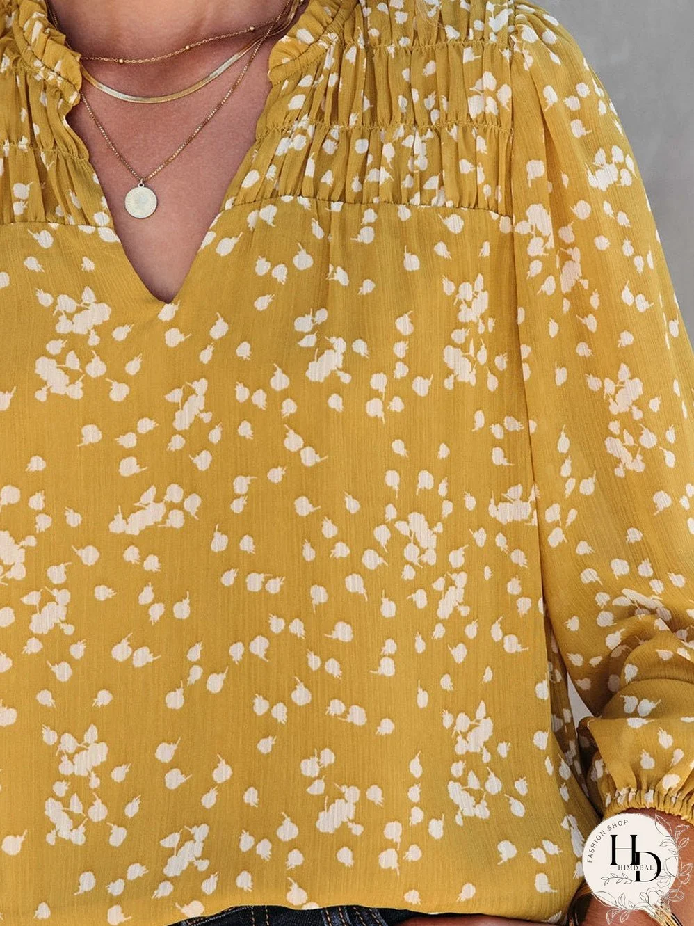 Three Quarter Sleeve Blouse