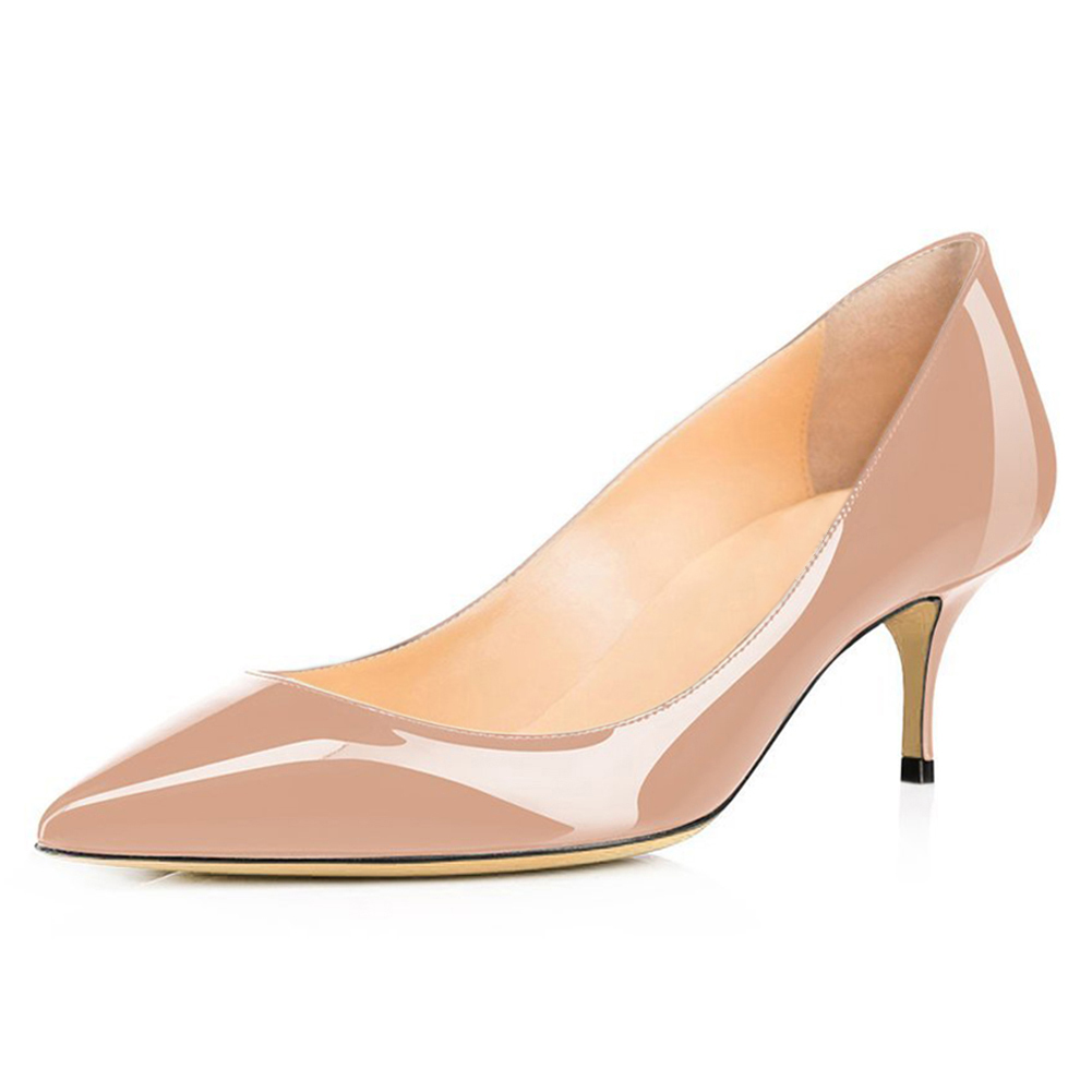 2.36" Kitten Heels Pumps Comfortable Women Daily Shoes-MERUMOTE