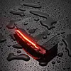 Bicycle Turn Warning Tail Light Vibration Sensor Anti-Theft Alarm Bell Light