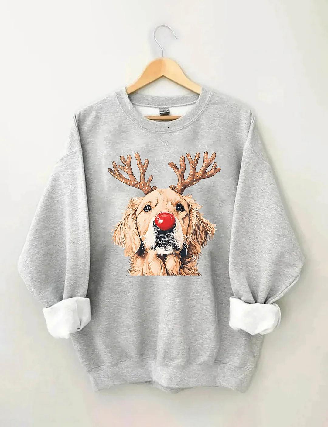 Golden Retriever Reindeer Christmas Sweatshirt