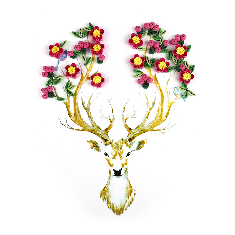 

Christmas Elk - Paper Quilling, 501 Original