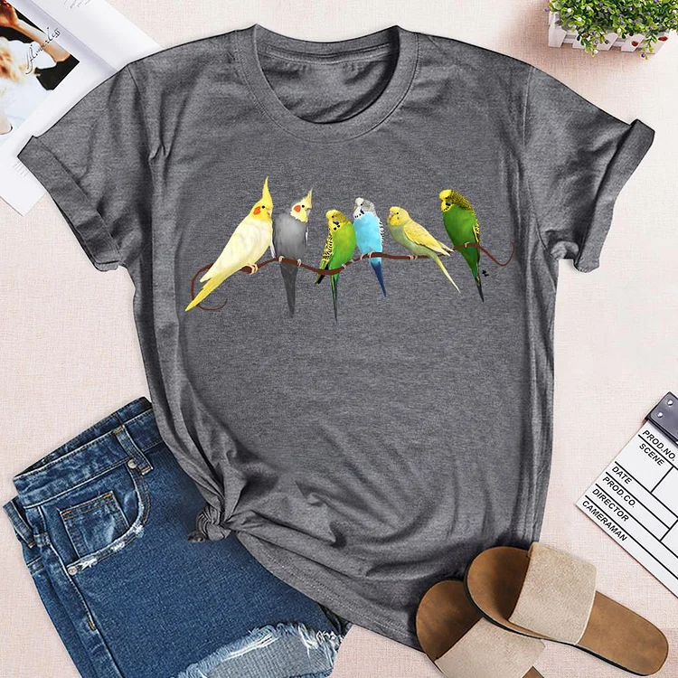 Small parrots T-Shirt-03565-Annaletters