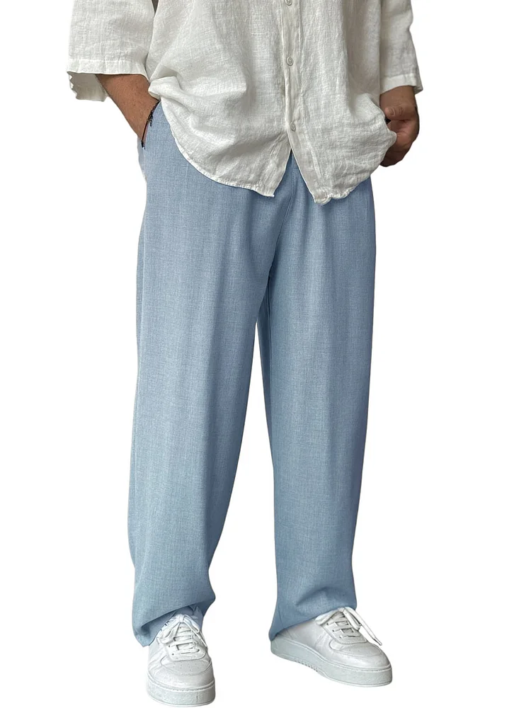 Men's Casual Loose Basic Trousers