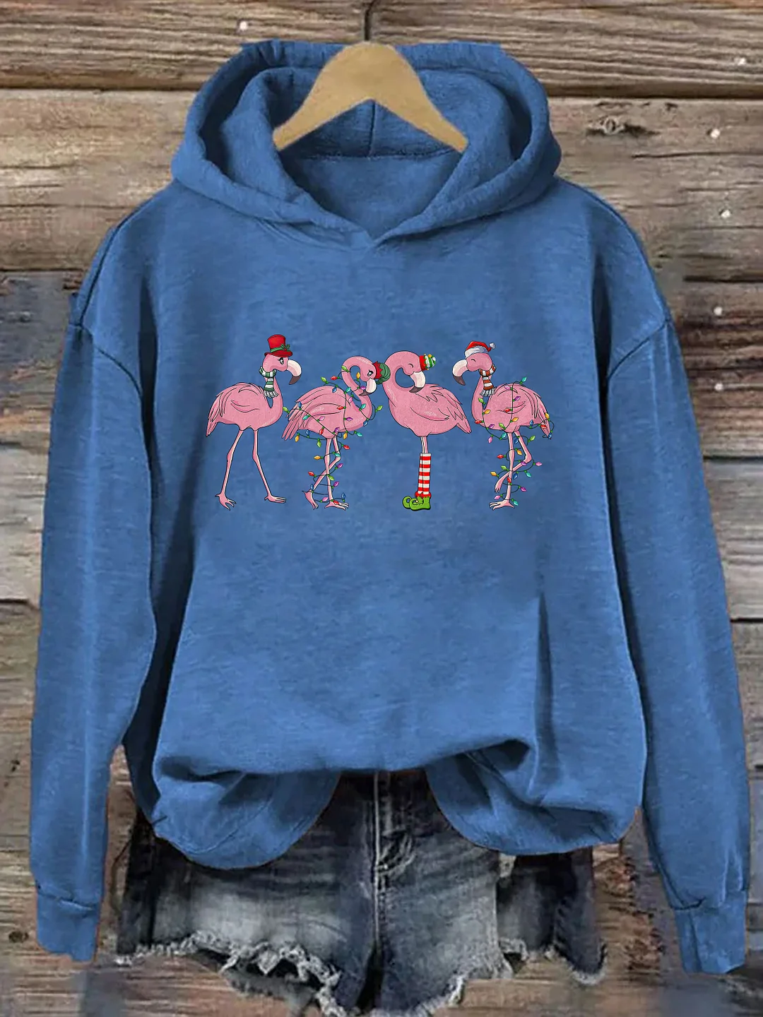 Flamingo Christmas Hoodie