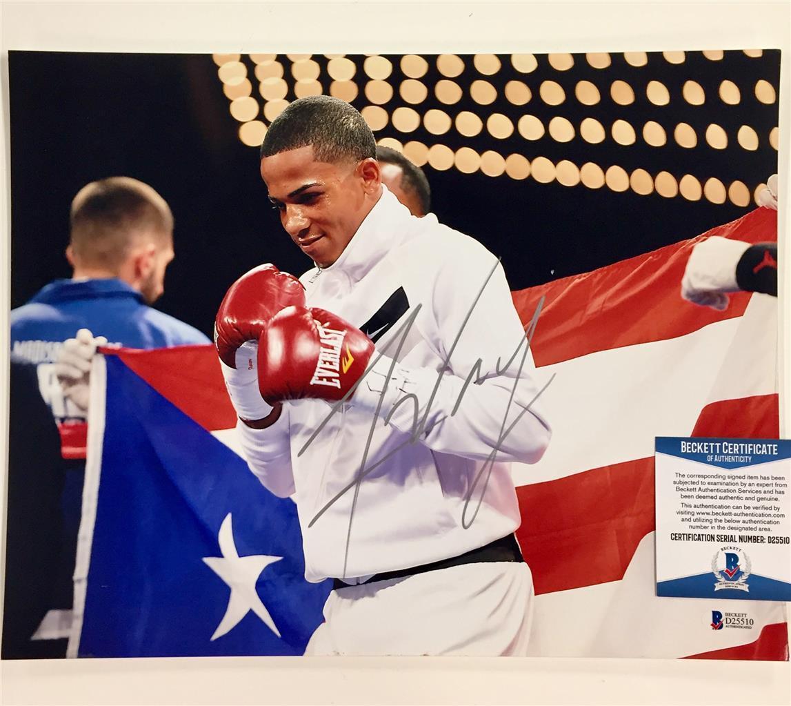 Boxer Fighter FELIX VERDEJO Autograph Signed 11x14 Photo Poster painting ~ Beckett BAS COA