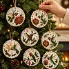 6pcs DIY Pearl Diamond Painting Christmas Tree Hanging Ornaments