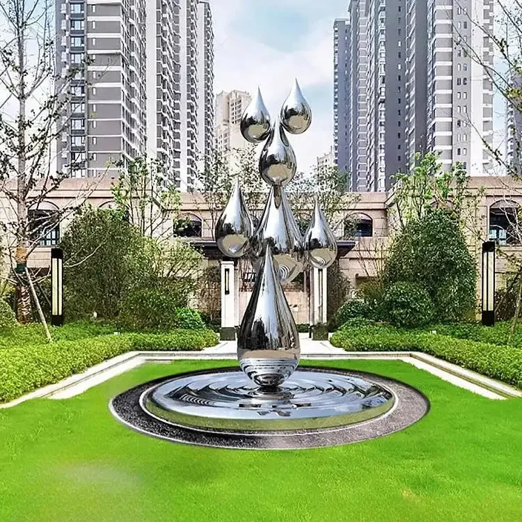 Sun Shower Stainless Steel Sculpture