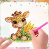 (US Local)6Pcs Diamond Painting Refrigerator Magnets Diamond Art Kits (Flower Animal)