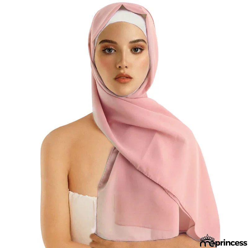 Women's Polyester Head Wrap Quick-Dry Solid Pattern Trendy Scarves