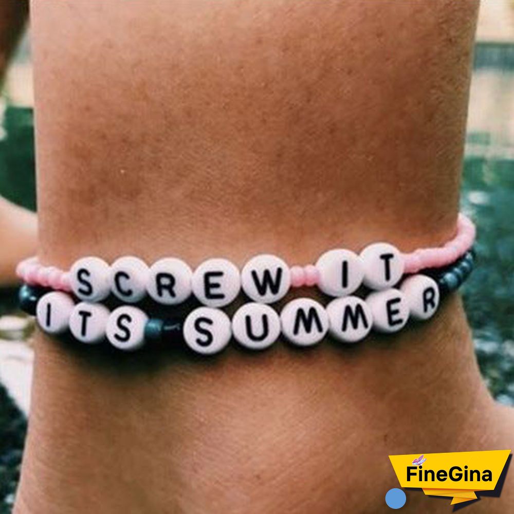 Personalized Saying Alphabet Bead Word Kandi Bracelets