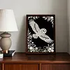 Kit de peinture en perles maison Fly Owl pour d&eacute;coration murale adulte 30x40cm sans cadre