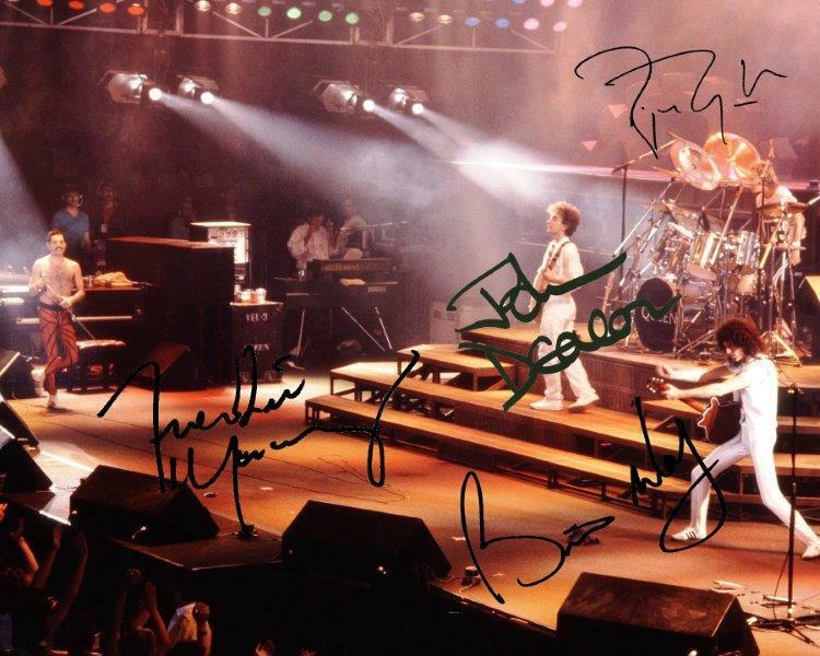 REPRINT - QUEEN Freddie Mercury - May Autographed Signed 8 x 10 Photo Poster painting Poster