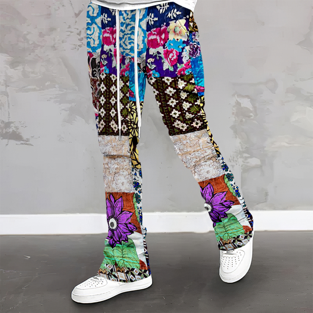 Loveciss®/ Patchwork Printed Street Hip-Hop Men'S Casual Trousers