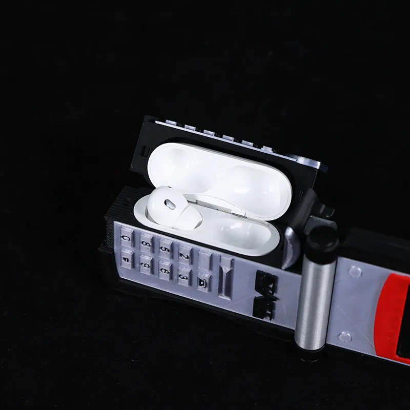その他 AirPods Pro Retro 555‑Style Phone Shaped AirPods Case – 3D Printed Multi‑Color