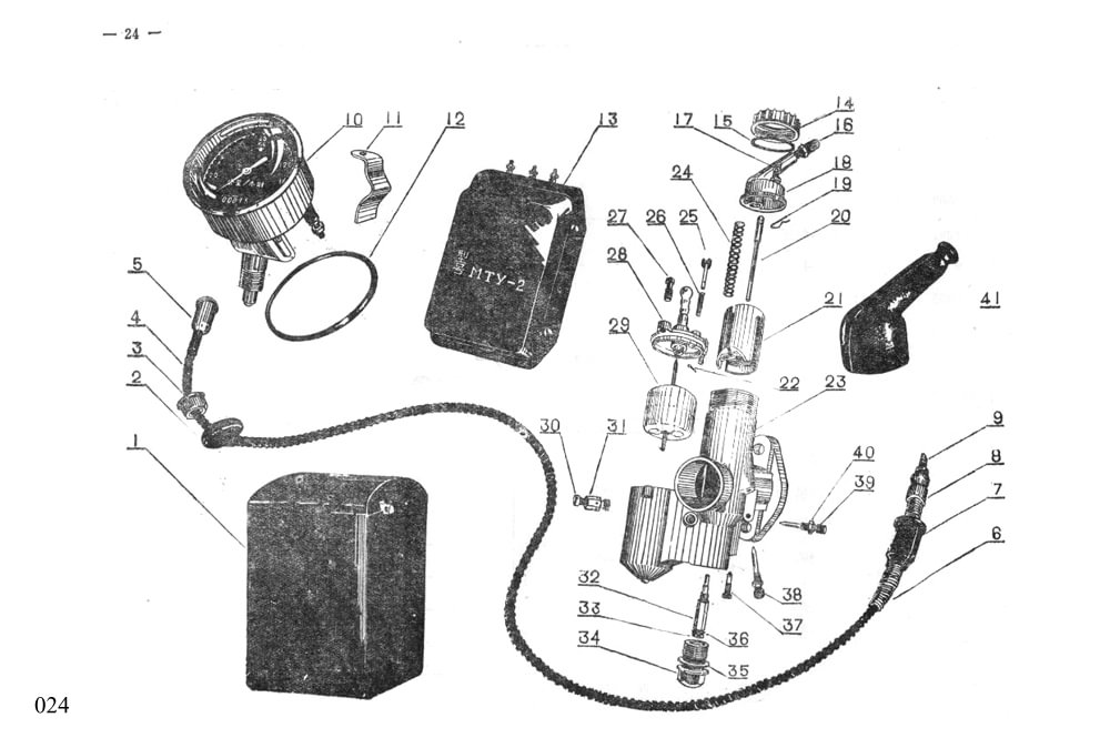 CJ750 M1 6V CATALOGUE PAGE 024