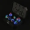 Light Up Dice,DND Dice Rechargeable with Charging Box,7 PCS LED Dice,Dungeons and Dragons Dice Polyhedral Dice Sets for Tabletop Games (Glowing dice)