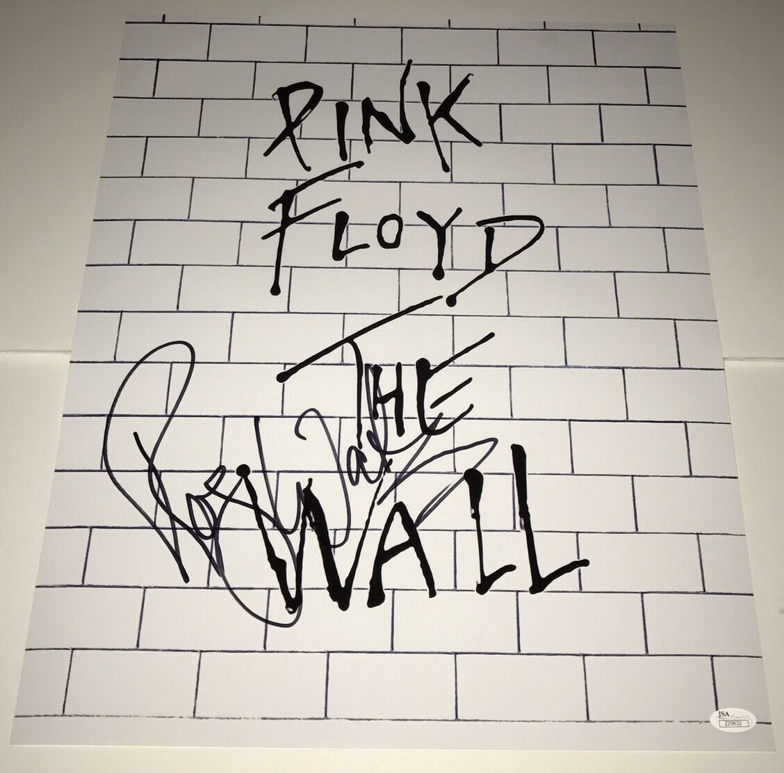 ROGER WATERS Signed THE WALL 16x20 Photo Poster painting Poster Autograph JSA LOA Pink Floyd