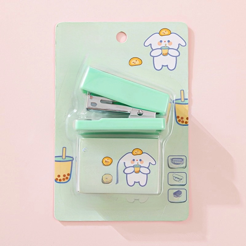 Cartoon Plastic Metal Class Learning Cute Stapler