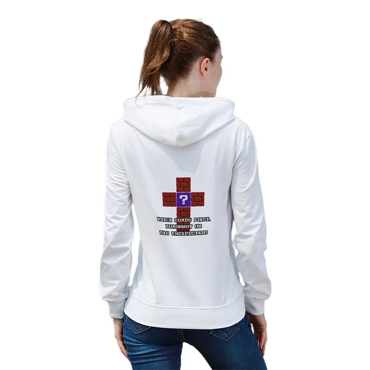 Women's Pullover Brick Wall The Cross Pixel Style customized, personalized, gift