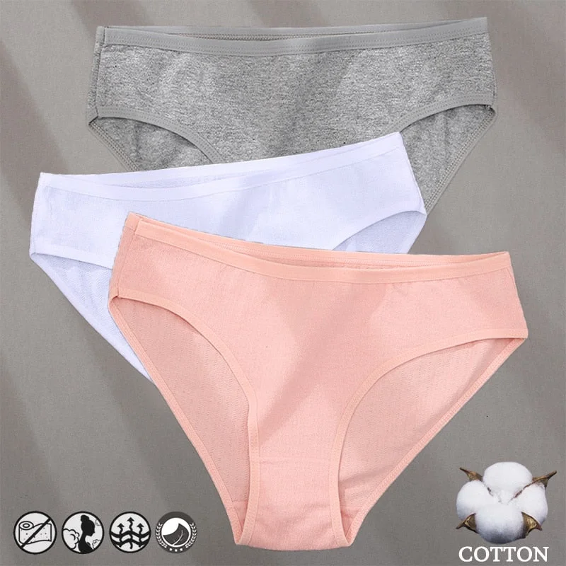 Cotton Panties Jacquard Design Pattern Women Panties Underwear Sexy Female Lingerie Briefs Solid Color Intimate Pantys for Woman