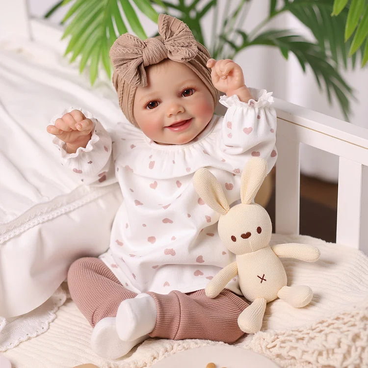 Babeside Smiling Reborn Baby Sunny&nbsp;17'' Little Infant Girl Emotional Healing Hug