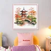 Pavilions-11CT Stamped Cross Stitch 40*40cm/15.75*15.75in tapestrymarket