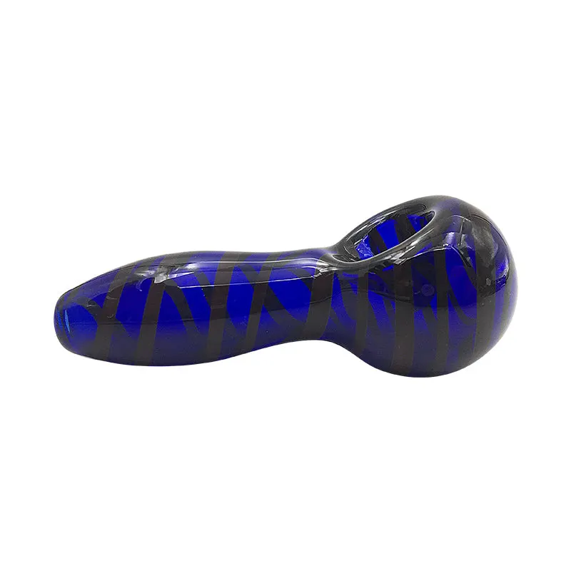 Blue Cheap Hand Pipes Pyrex Glass Smoking Spoon Pipes