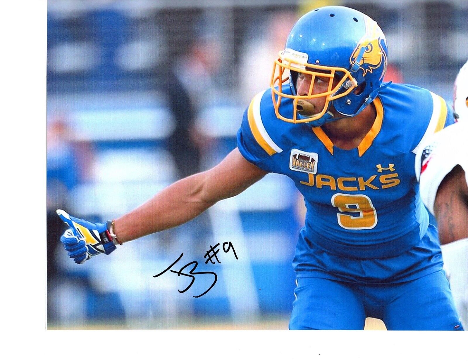 Jordan Brown South Dakota State signed autographed 8x10 football Photo Poster painting e