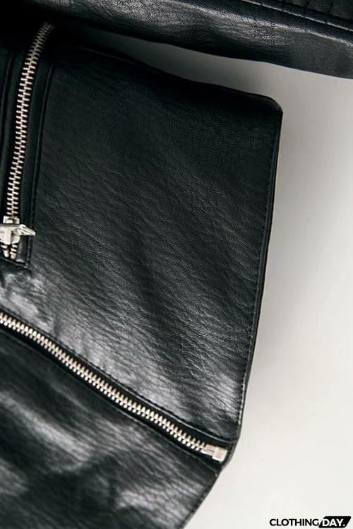 Zipper Slim Leather Jackets