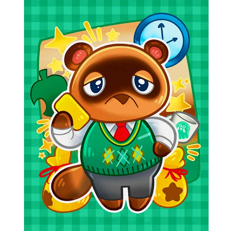 Tanuki 40*50CM(Canvas) Full Round Drill Diamond Painting gbfke