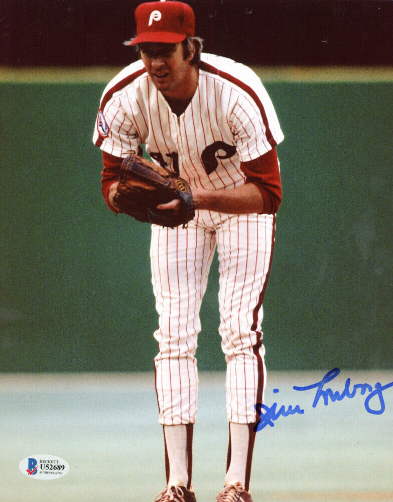 Jim Lonborg Signed Philadelphia Phillies 8x10 Baseball Photo Poster painting Beckett COA Red Sox