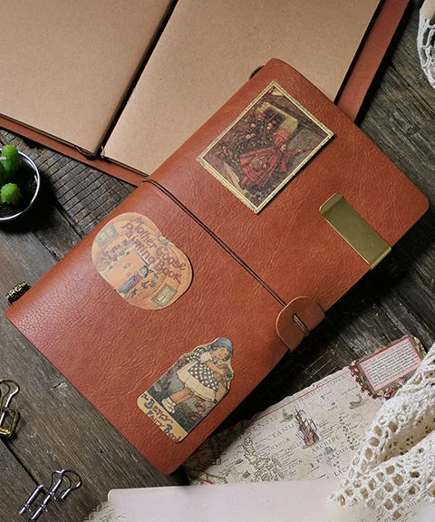 Travel Note Vintage PU Leather Bullet Journal-Himinee.com
