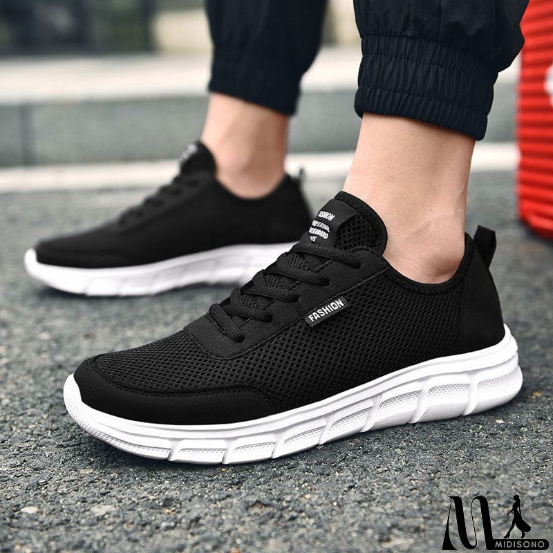 MidiSono - Large Size Cozy Modern Running Sports Sneaker for Men