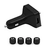 Car Tire Pressure Monitor System Temperature Alarm w/ External Sensors