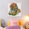 Autumn Cottage-14CT Stamped Cross Stitch 30*29cm/11.81*11.42in tapestrymarket