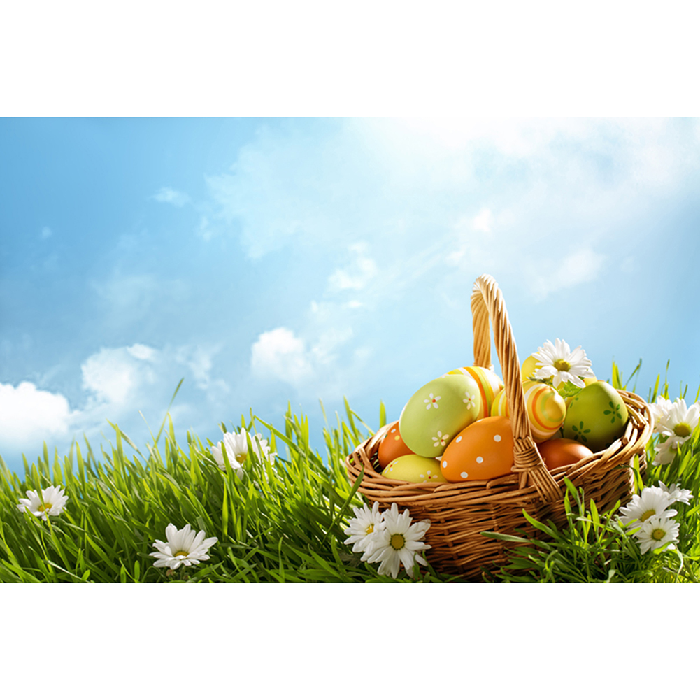 

Happy Easter Backdrops Baby Shower Birthday Party Photography Background, 501 Original
