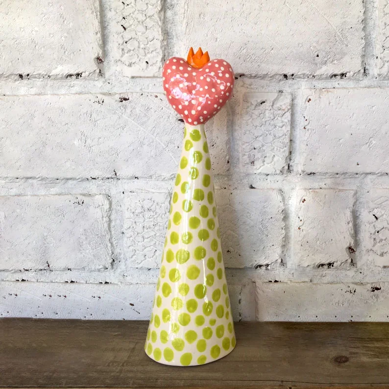 💝Mother's Warmth: Small Batch Pottery's Whimsical Heart Tree - A Unique ...